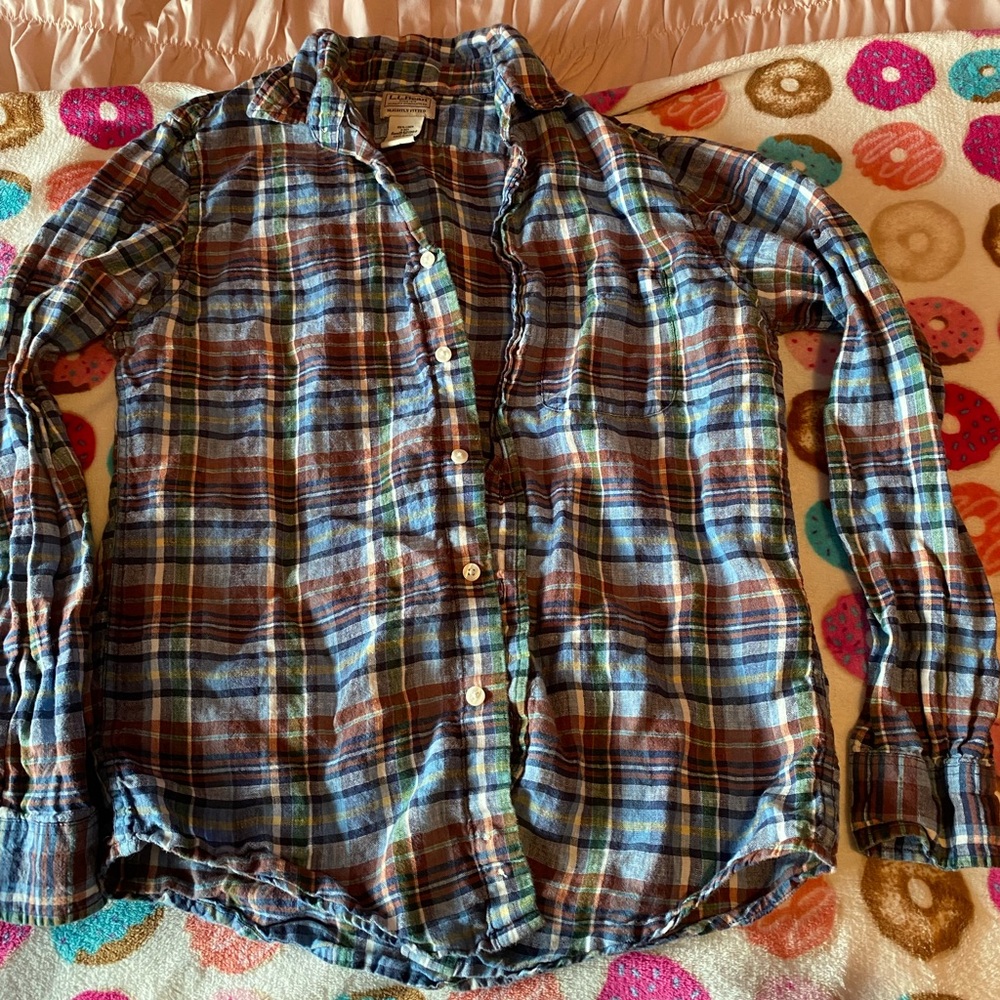 Button down plaid